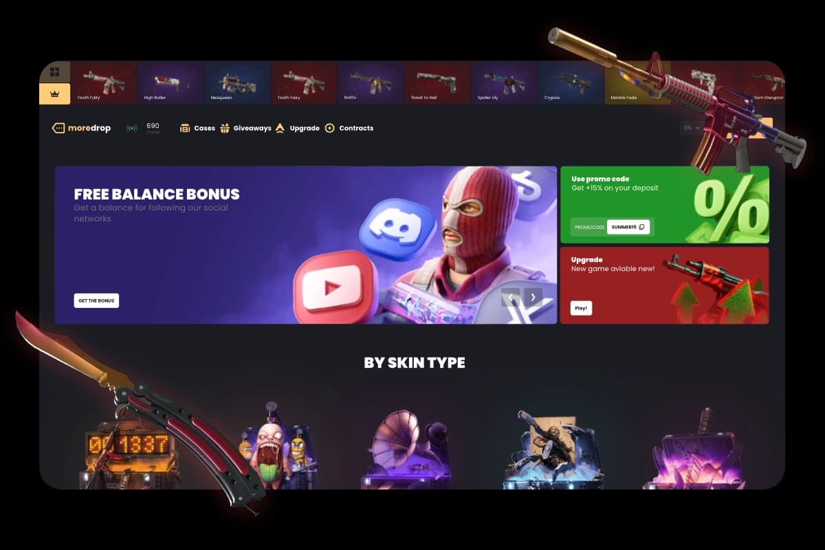 More Drop app interface preview